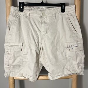 ✨Hurley 32 Men's Cream Cargo Shorts